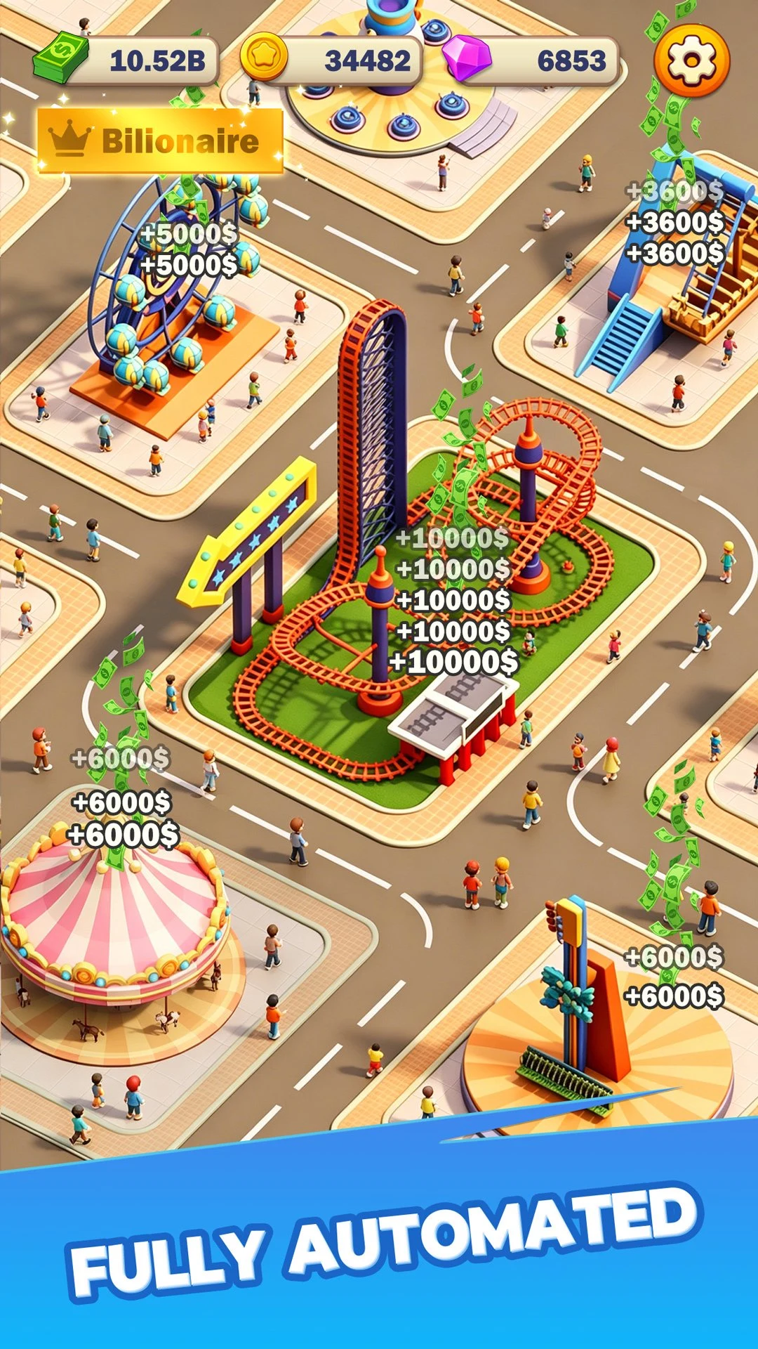 Joy Tycoon: Build Theme Parks screenshot